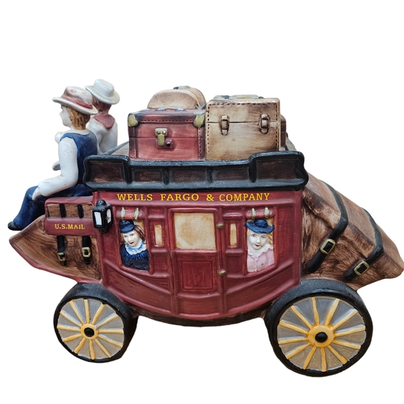 Wells Fargo Stagecoach Cookie Jar - Picture 1 of 6